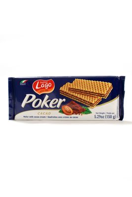 Вафли Gastone Lago Poker с шоколадной начинкой, 150 г